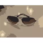 तालिका वेक्टर छवि पर धूप का चश्मा